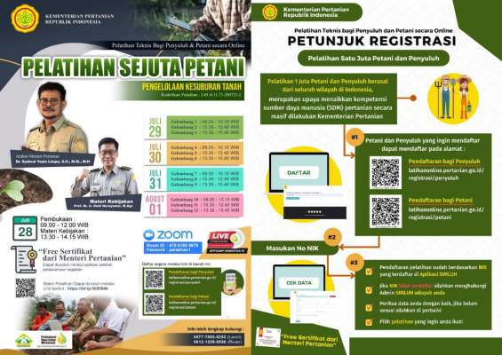 Kementan gelar pelatihan sejuta petani dan penyuluh (foto: Kementan)